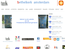 Tablet Screenshot of bethelkerkamsterdam.nl
